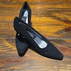 Stuart Weitzman Black Embellished Pumps Size 5.5B